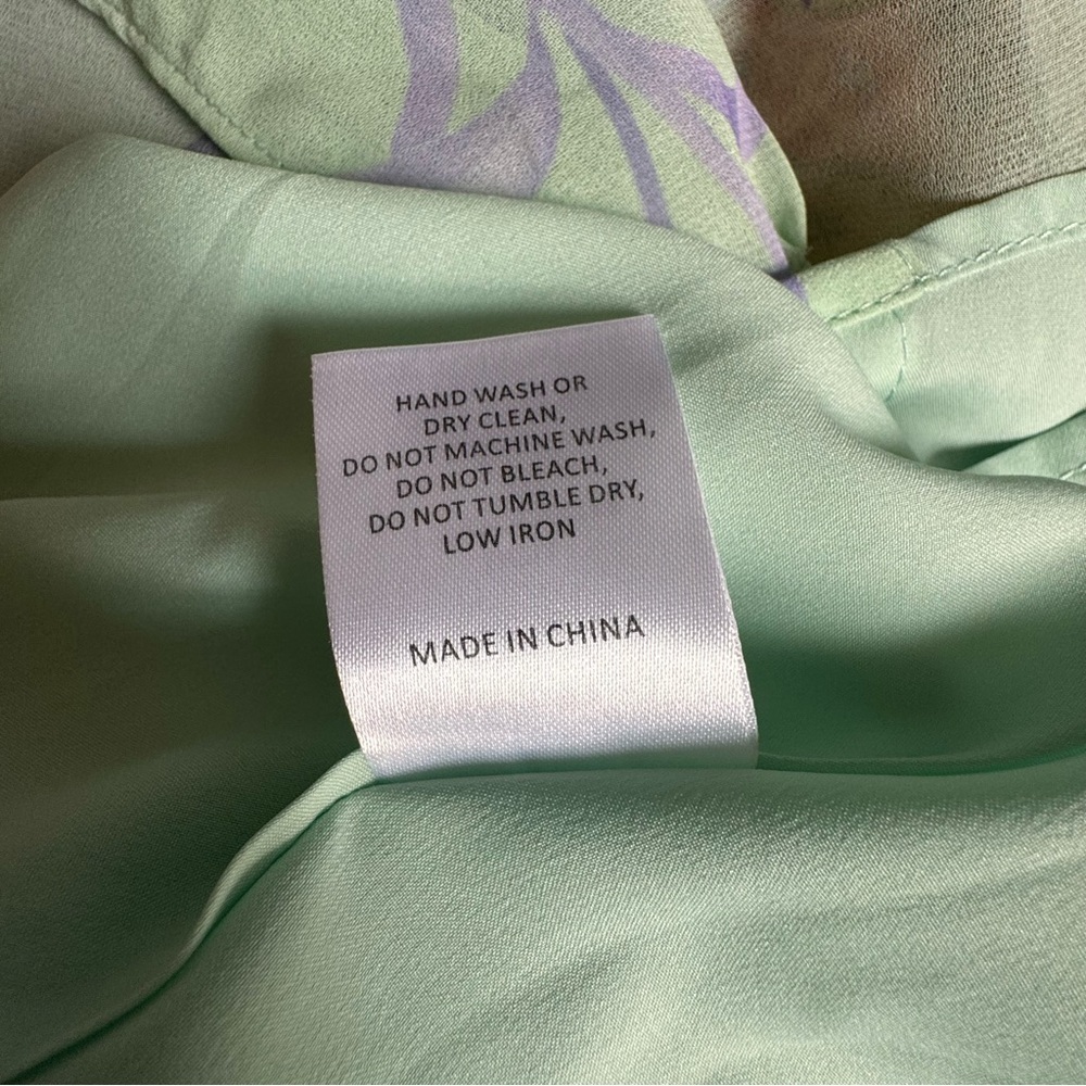 HUTCH Imani Maxi Dress Patina Foliage Green/Lavender Size Small - Picture 15 of 15